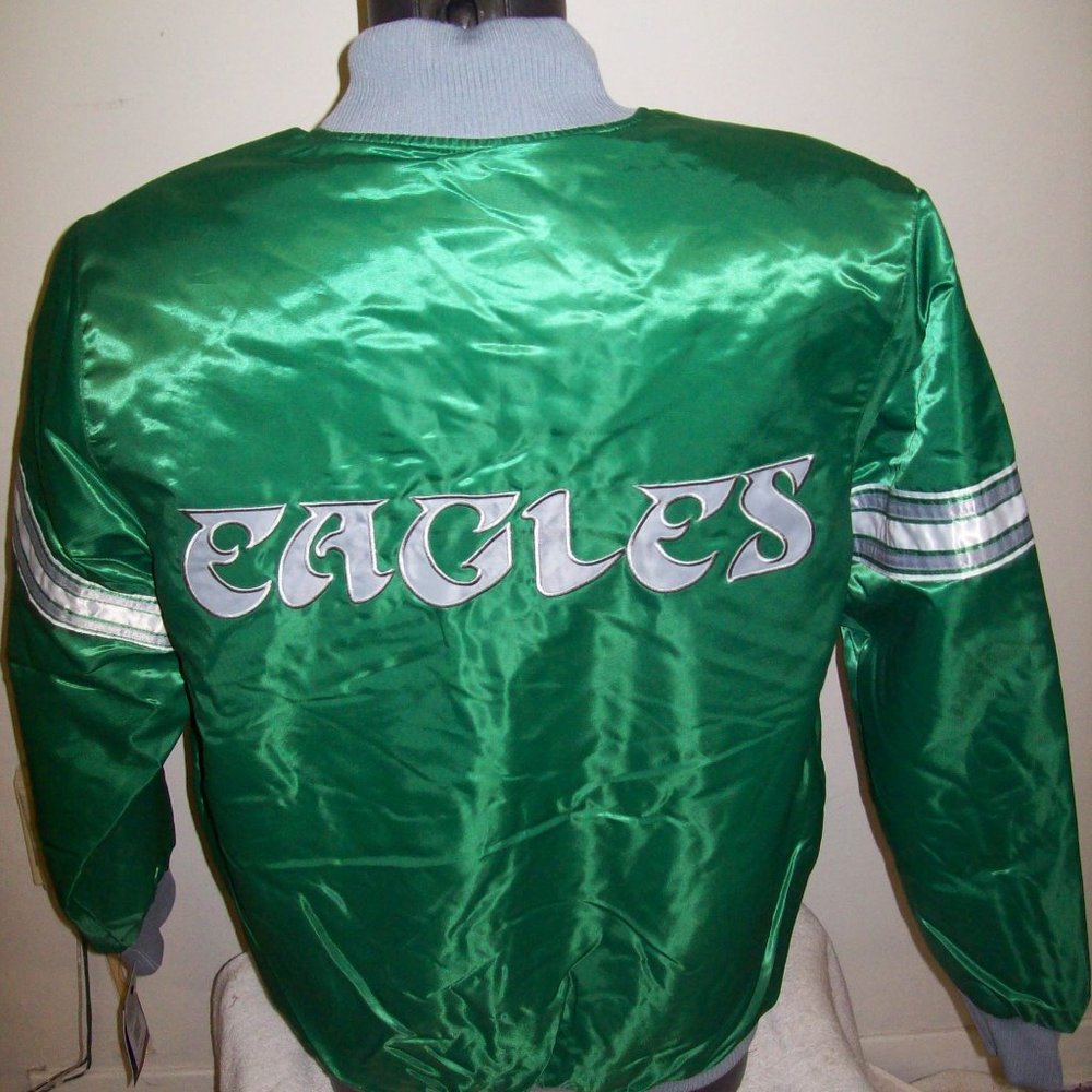 PHILADELPHIA EAGLES Starter Jacket Kelly Green - Picture 6 of 11